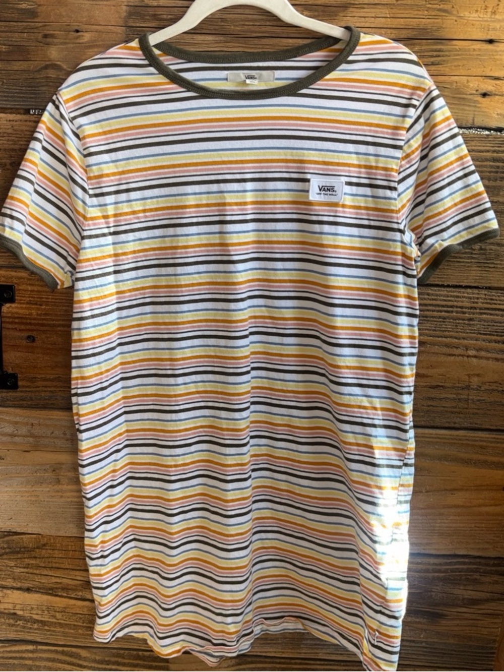 Vans T-shirt Dress— Yellow, Olive, White, Blue, & Pink